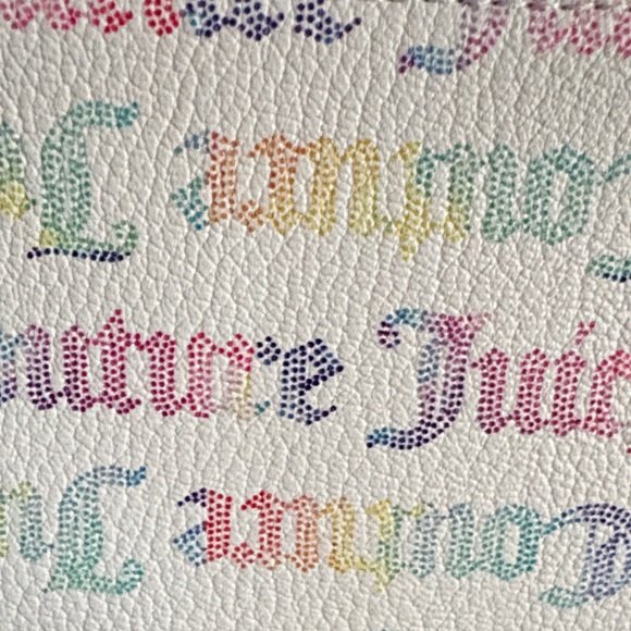 Juicy Couture White Multicolor Logo Wallet - Picture 12 of 12